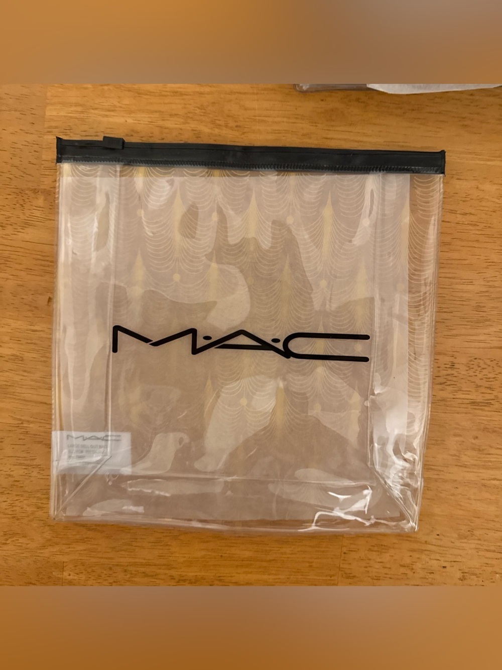 MAC COSMETICS " CLEAR"  ZIP LOCK MAKEUP BAG LIMITED EDITION 8"x 8" NEW 10 Pack